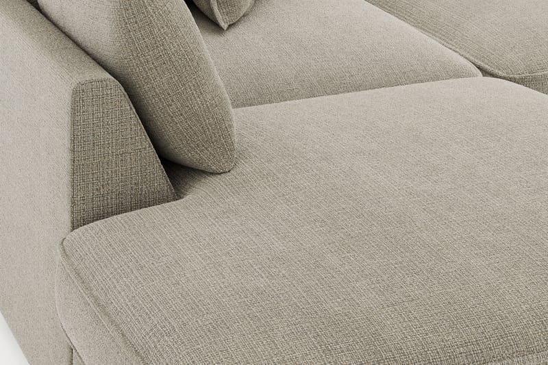 Rossita Lyx 4-seter Ekstra dyp Sofa med Sjeselong Venstre - Beige Chenille - Møbler - Sofaer - Sofaer med sjeselong - 4 seters sofa med divan