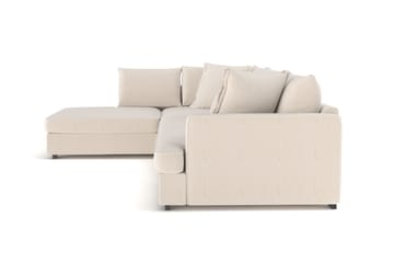 Rossita Lyx 4-seter Ekstra dyp Sofa med Sjeselong Venstre - Beige Kordfløyel - Møbler - Sofaer - Sofaer med sjeselong - 4 seters sofa med divan