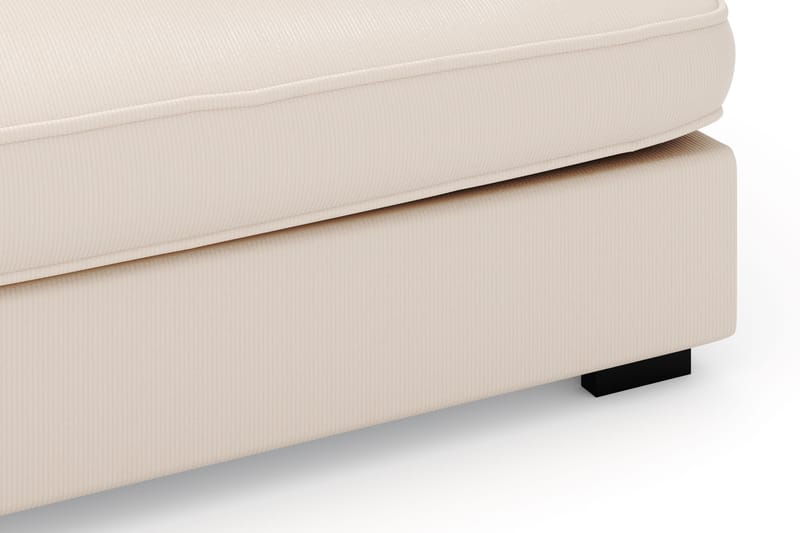 Rossita Lyx 4-seter Ekstra dyp Sofa med Sjeselong Venstre - Beige Kordfløyel - Møbler - Sofaer - Sofaer med sjeselong - 4 seters sofa med divan