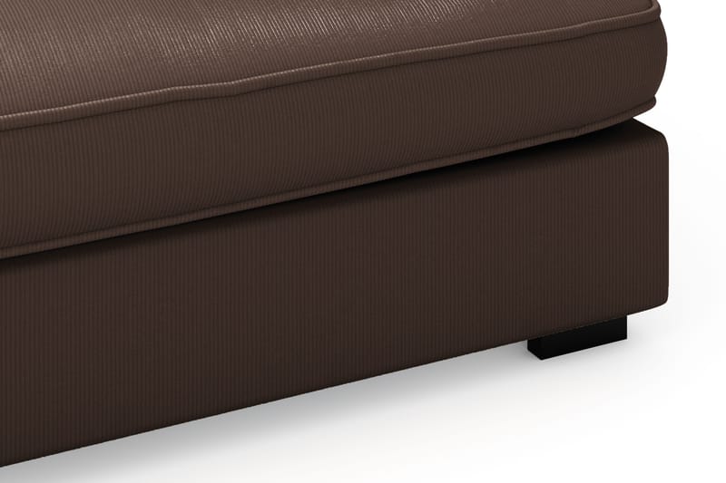 Rossita Lyx 4-seter Ekstra dyp Sofa med Sjeselong Venstre - Brun Kordfløyel - Møbler - Sofaer - Sofaer med sjeselong - 4 seters sofa med divan