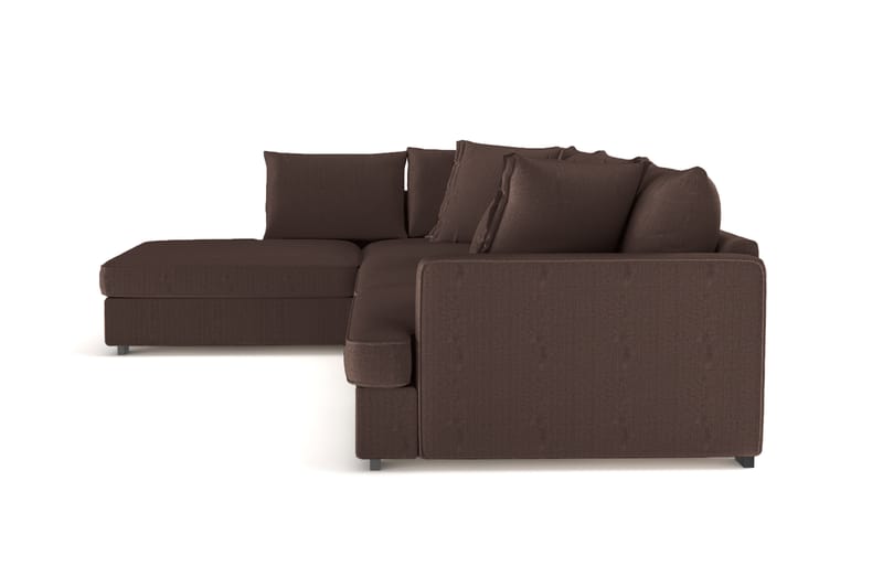 Rossita Lyx 4-seter Ekstra dyp Sofa med Sjeselong Venstre - Brun Kordfløyel - Møbler - Sofaer - Sofaer med sjeselong - 4 seters sofa med divan