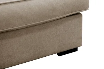 Rossita Lyx 4-seter Ekstra dyp Sofa med Sjeselong Venstre - Brun Stoff - Møbler - Sofaer - Sofaer med sjeselong - 4 seters sofa med divan