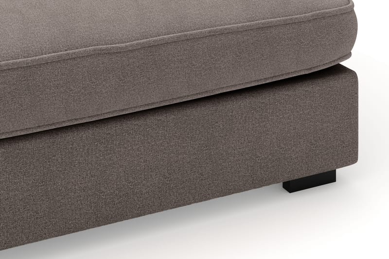 Rossita Lyx 4-seter Ekstra dyp Sofa med Sjeselong Venstre - Brun Stoff - Møbler - Sofaer - Sofaer med sjeselong - 4 seters sofa med divan