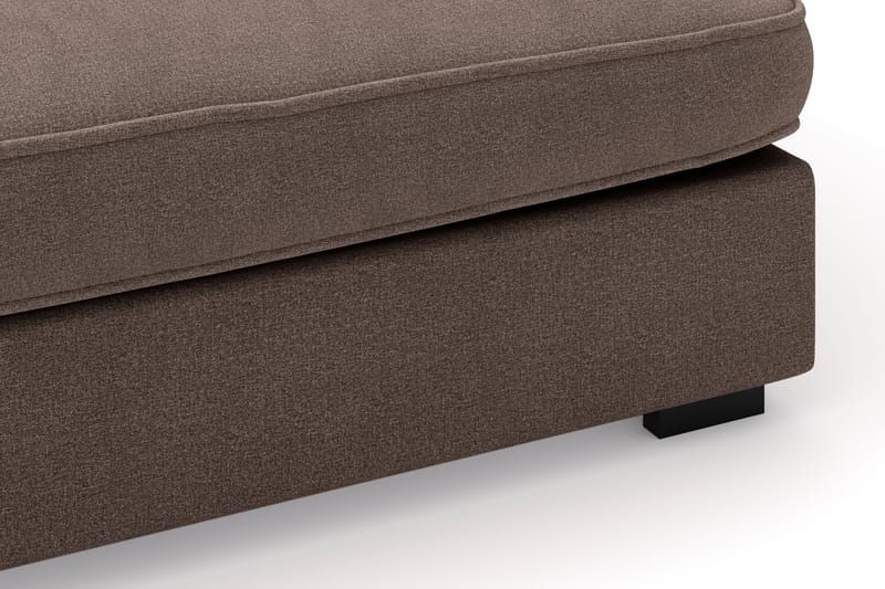Rossita Lyx 4-seter Ekstra dyp Sofa med Sjeselong Venstre - Brun Stoff - Møbler - Sofaer - Sofaer med sjeselong - 4 seters sofa med divan