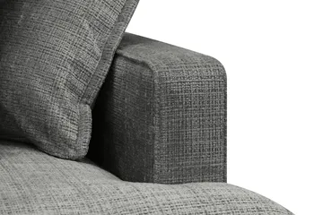 Rossita Lyx 4-seter Ekstra dyp Sofa med Sjeselong Venstre - Grå Chenille - Møbler - Sofaer - Sofaer med sjeselong - 4 seters sofa med divan