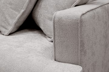 Rossita Lyx 4-seter Ekstra dyp Sofa med Sjeselong Venstre - Grå/Brun Chenille - Møbler - Sofaer - Sofaer med sjeselong - 4 seters sofa med divan