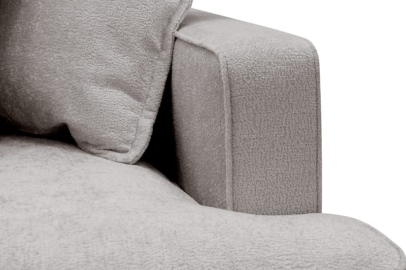 Rossita Lyx 4-seter Ekstra dyp Sofa med Sjeselong Venstre - Grå/Brun Chenille - Møbler - Sofaer - Sofaer med sjeselong - 4 seters sofa med divan