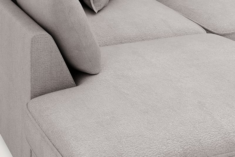 Rossita Lyx 4-seter Ekstra dyp Sofa med Sjeselong Venstre - Grå/Brun Chenille - Møbler - Sofaer - Sofaer med sjeselong - 4 seters sofa med divan