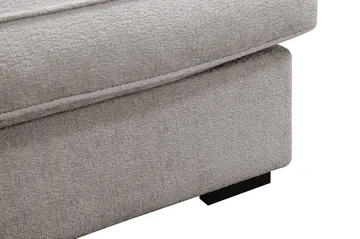 Rossita Lyx 4-seter Ekstra dyp Sofa med Sjeselong Venstre - Grå/Brun Chenille - Møbler - Sofaer - Sofaer med sjeselong - 4 seters sofa med divan