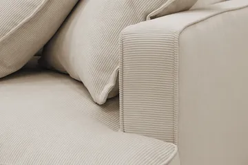 Rossita Lyx 4-seter Ekstra dyp Sofa med Sjeselong Venstre - Greige Manchester - Møbler - Sofaer - Sofaer med sjeselong - 4 seters sofa med divan