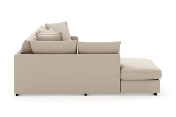 Rossita Lyx 4-seter Ekstra dyp Sofa med Sjeselong Venstre - Greige Manchester - Møbler - Sofaer - Sofaer med sjeselong - 4 seters sofa med divan