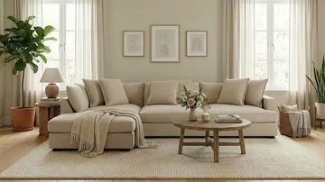 Rossita Lyx 4-seter Ekstra dyp Sofa med Sjeselong Venstre - Greige Manchester - Møbler - Sofaer - Sofaer med sjeselong - 4 seters sofa med divan