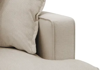 Rossita Lyx 4-seter Ekstra dyp Sofa med Sjeselong Venstre - Greige Manchester - Møbler - Sofaer - Sofaer med sjeselong - 4 seters sofa med divan