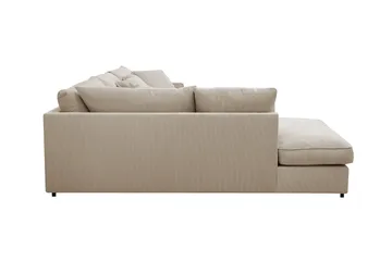 Rossita Lyx 4-seter Ekstra dyp Sofa med Sjeselong Venstre - Greige Manchester - Møbler - Sofaer - Sofaer med sjeselong - 4 seters sofa med divan