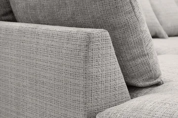 Rossita Lyx 4-seter Ekstra dyp Sofa med Sjeselong Venstre - Lysegrå Chenille - Møbler - Sofaer - Sofaer med sjeselong - 4 seters sofa med divan