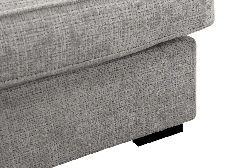 Rossita Lyx 4-seter Ekstra dyp Sofa med Sjeselong Venstre - Lysegrå Chenille - Møbler - Sofaer - Sofaer med sjeselong - 4 seters sofa med divan