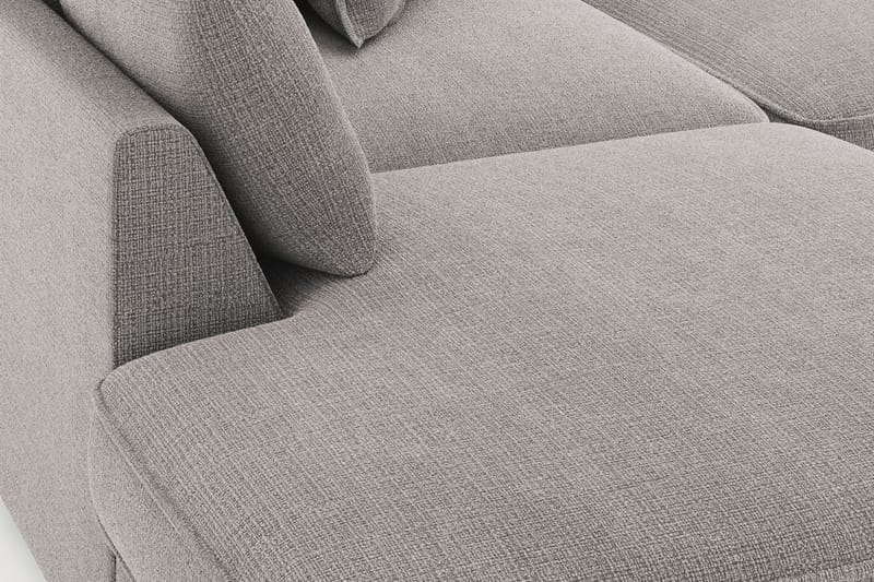 Rossita Lyx 4-seter Ekstra dyp Sofa med Sjeselong Venstre - Lysegrå Chenille - Møbler - Sofaer - Sofaer med sjeselong - 4 seters sofa med divan