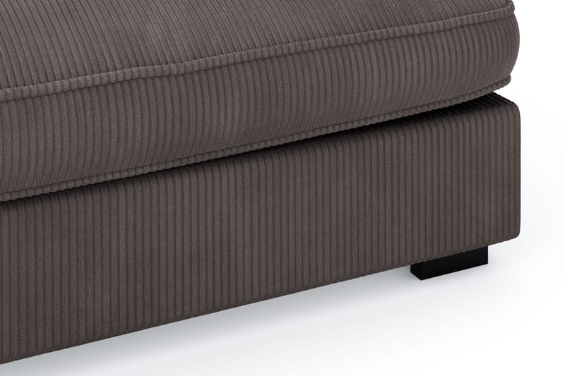 Rossita Lyx 4-seter Ekstra dyp Sofa med Sjeselong Venstre - Mørkegrå Kordfløyel - Møbler - Sofaer - Sofaer med sjeselong - 4 seters sofa med divan