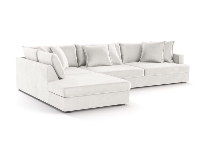 Rossita Lyx 4-seter Ekstra dyp Sofa med Sjeselong Venstre - Offwhite Manchester - Møbler - Sofaer - Sofaer med sjeselong - 4 seters sofa med divan