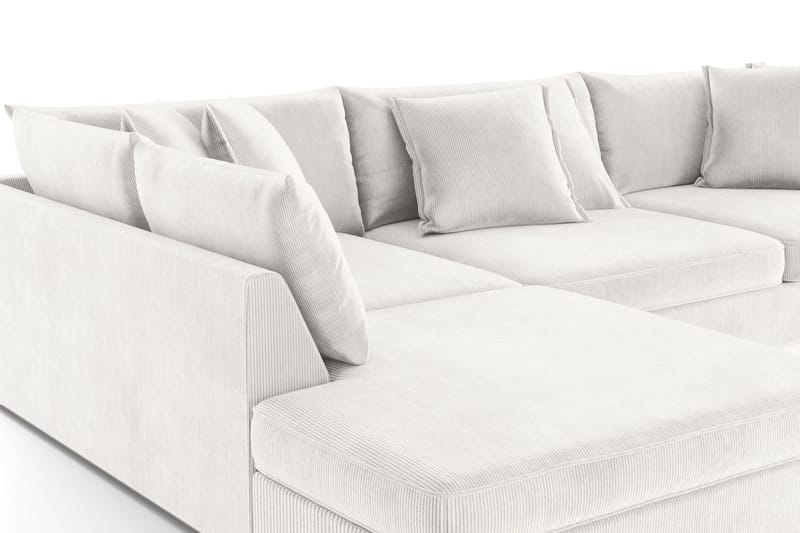 Rossita Lyx 4-seter Ekstra dyp Sofa med Sjeselong Venstre - Offwhite Manchester - Møbler - Sofaer - Sofaer med sjeselong - 4 seters sofa med divan