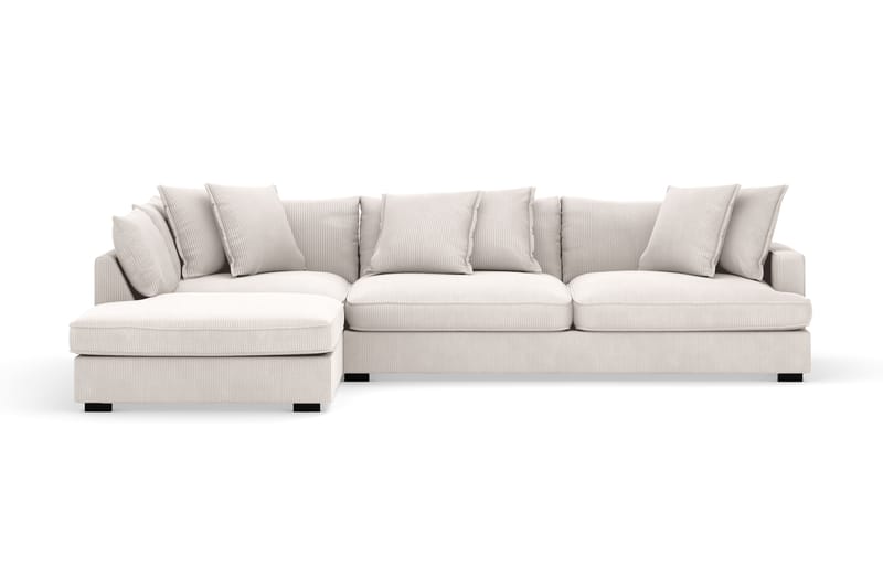 Rossita Lyx 4-seter Ekstra dyp Sofa med Sjeselong Venstre - Offwhite Manchester - Møbler - Sofaer - Sofaer med sjeselong - 4 seters sofa med divan