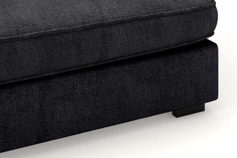 Rossita Lyx 4-seter Ekstra dyp Sofa med Sjeselong Venstre - Svart Chenille - Møbler - Sofaer - Sofaer med sjeselong - 4 seters sofa med divan