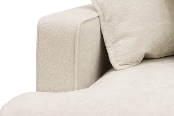 Rossita Lyx 4-seters Høyrevendt L-formet Extra Dyp Sjeselongsofa i Chenille - Beige Chenille - Møbler - Sofaer - Sofaer med sjeselong - 4 seters sofa med divan