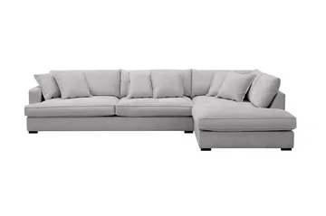 Rossita Lyx 4-seters Høyrevendt L-formet Extra Dyp Sjeselongsofa i Chenille