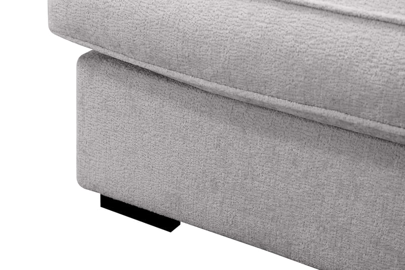 Rossita Lyx 4-seters Høyrevendt L-formet Extra Dyp Sjeselongsofa i Chenille - Grå Chenille - Møbler - Sofaer - Sofaer med sjeselong - 4 seters sofa med divan