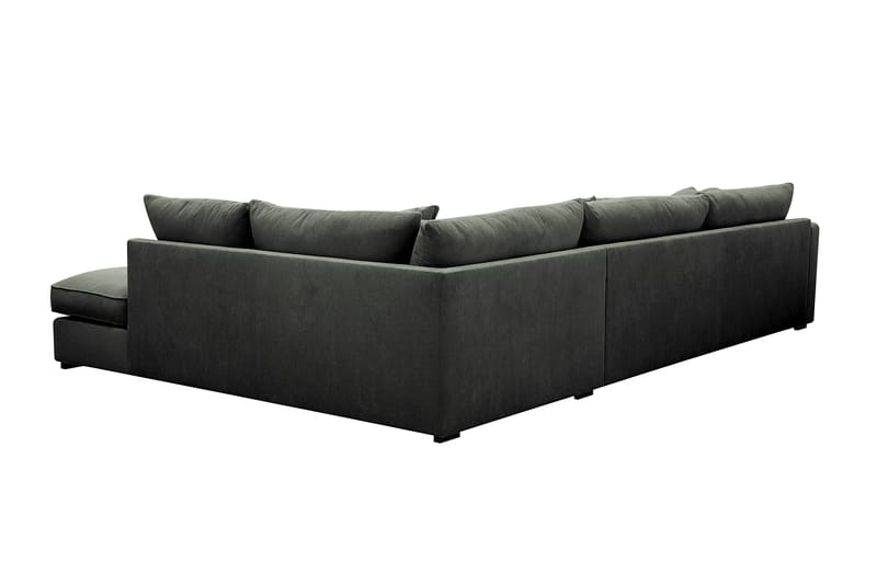 Rossita Lyx 4-seters Høyrevendt L-formet Extra Dyp Sjeselongsofa i Manchester - Mørk grønn Kordfløyel - Møbler - Sofaer - Sofaer med sjeselong - 4 seters sofa med divan