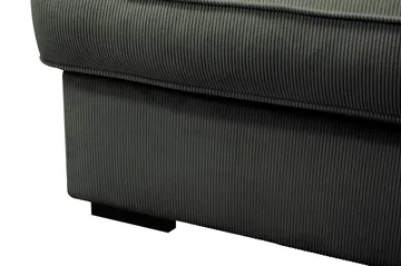 Rossita Lyx 4-seters Høyrevendt L-formet Extra Dyp Sjeselongsofa i Manchester - Mørk grønn Kordfløyel - Møbler - Sofaer - Sofaer med sjeselong - 4 seters sofa med divan