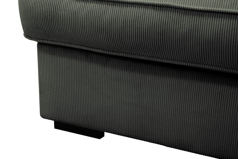 Rossita Lyx 4-seters Høyrevendt L-formet Extra Dyp Sjeselongsofa i Manchester - Mørk grønn Kordfløyel - Møbler - Sofaer - Sofaer med sjeselong - 4 seters sofa med divan