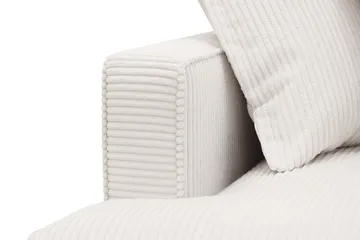 Rossita Lyx 4-seters Høyrevendt L-formet Extra Dyp Sjeselongsofa i Manchester - Offwhite - Møbler - Sofaer - Sofaer med sjeselong - 4 seters sofa med divan