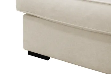 Rossita Lyx 4-seters Høyrevendt L-formet Extra Dyp Sjeselongsofa i Stoff - Beige Stoff - Møbler - Sofaer - Sofaer med sjeselong - 4 seters sofa med divan