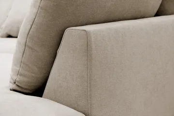 Rossita Lyx 4-seters Høyrevendt L-formet Extra Dyp Sjeselongsofa i Stoff - Brun Stoff - Møbler - Sofaer - Sofaer med sjeselong - 4 seters sofa med divan