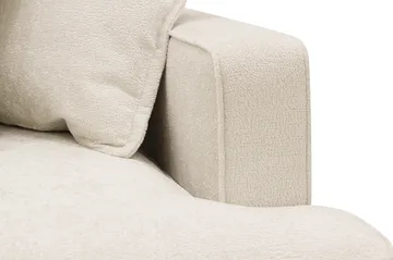 Rossita Lyx 4-seters Venstrevendt L-formet Extra Dyp Sjeselongsofa i Chenille - Beige Chenille - Møbler - Sofaer - Sofaer med sjeselong - 4 seters sofa med divan