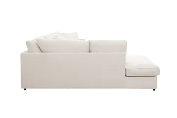 Rossita Lyx 4-seters Venstrevendt L-formet Extra Dyp Sjeselongsofa i Manchester - Offwhite - Møbler - Sofaer - Sofaer med sjeselong - 4 seters sofa med divan