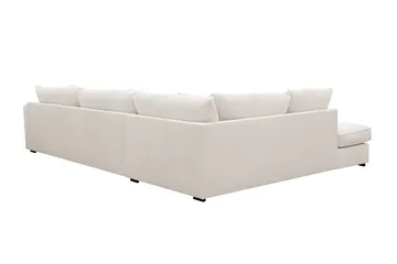 Rossita Lyx 4-seters Venstrevendt L-formet Extra Dyp Sjeselongsofa i Manchester - Offwhite - Møbler - Sofaer - Sofaer med sjeselong - 4 seters sofa med divan