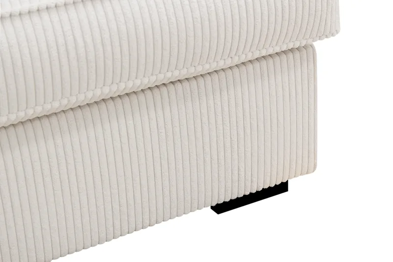 Rossita Lyx 4-seters Venstrevendt L-formet Extra Dyp Sjeselongsofa i Manchester - Offwhite - Møbler - Sofaer - Sofaer med sjeselong - 4 seters sofa med divan