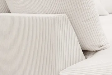 Rossita Lyx 4-seters Venstrevendt L-formet Extra Dyp Sjeselongsofa i Manchester - Offwhite - Møbler - Sofaer - Sofaer med sjeselong - 4 seters sofa med divan