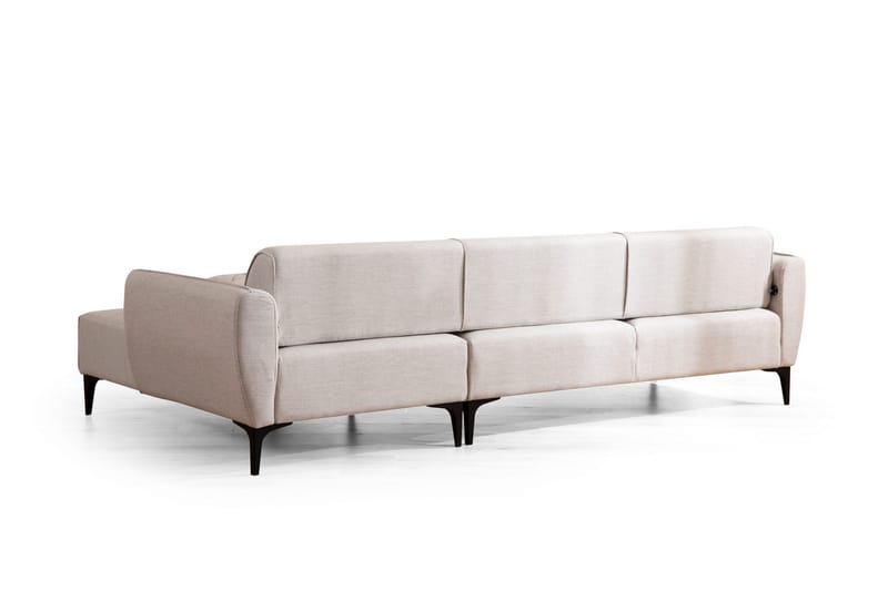 Rossland Divansofa 3-seters - Hvit - Møbler - Sofaer - Sofaer med sjeselong - 3 seters sofa med divan