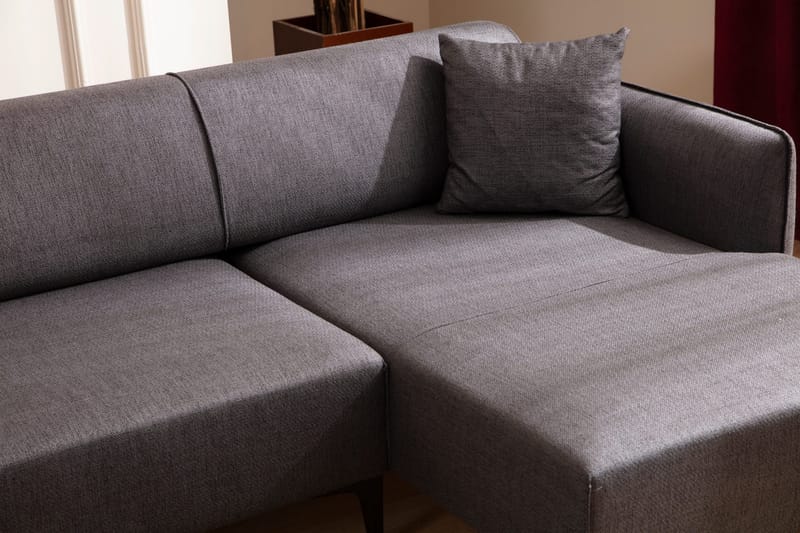 Rossland Divansofa 3-seters - Mørkegrå - Møbler - Sofaer - Sofaer med sjeselong - 3 seters sofa med divan