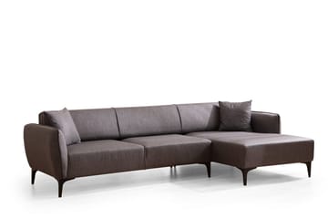Rossland Divansofa 3-seters - Mørkegrå - Møbler - Sofaer - Sofaer med sjeselong - 3 seters sofa med divan