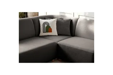 Rynvar Sofa med sjeselong 4-seter - Antrasitt - Møbler - Sofaer - Modulsofaer - Komplett modulsofa