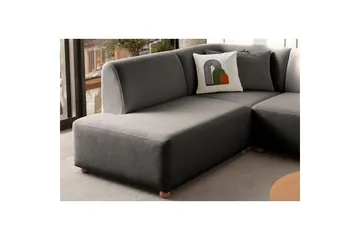 Rynvar Sofa med sjeselong 4-seter - Antrasitt - Møbler - Sofaer - Modulsofaer - Komplett modulsofa