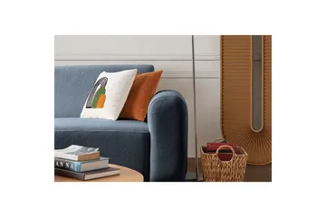 Rynvar Sofa med sjeselong 4-seter - Blå - Møbler - Sofaer - Sofaer med sjeselong - 4 seters sofa med divan