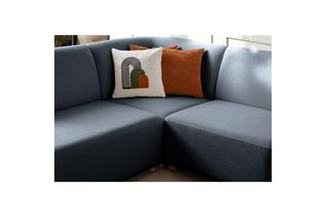 Rynvar Sofa med sjeselong 4-seter - Blå - Møbler - Sofaer - Modulsofaer - Komplett modulsofa