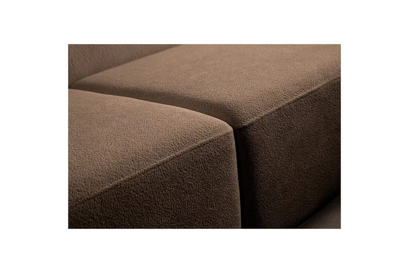 Rynvar Sofa med sjeselong 4-seter - Brun - Møbler - Sofaer - Modulsofaer - Komplett modulsofa
