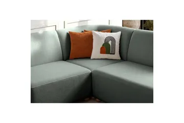 Rynvar Sofa med sjeselong 4-seter - Grønn - Møbler - Sofaer - Modulsofaer - Komplett modulsofa