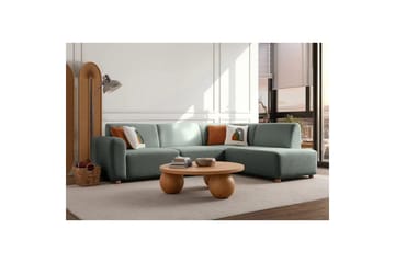 Rynvar Sofa med sjeselong 4-seter - Grønn - Møbler - Sofaer - Sofaer med sjeselong - 4 seters sofa med divan
